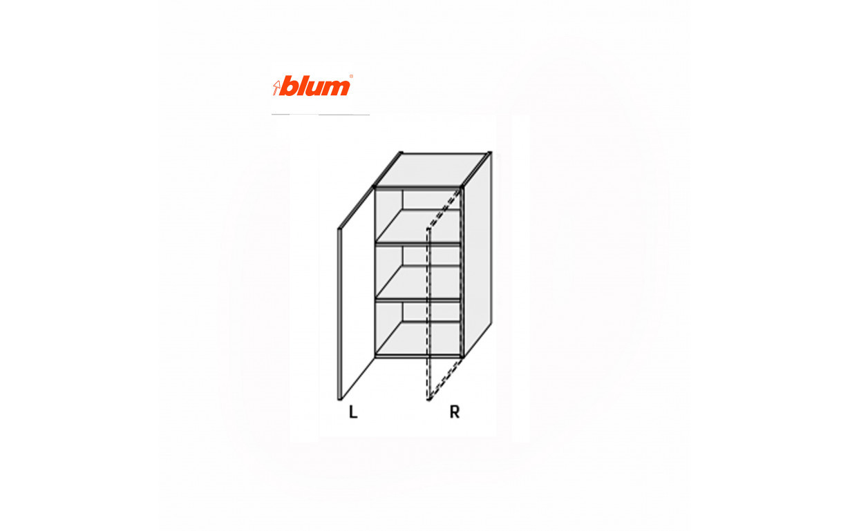Кухонна секція Міленіум WG верхня 20В/720 1дв Pro Blum ПРАВА - Фото